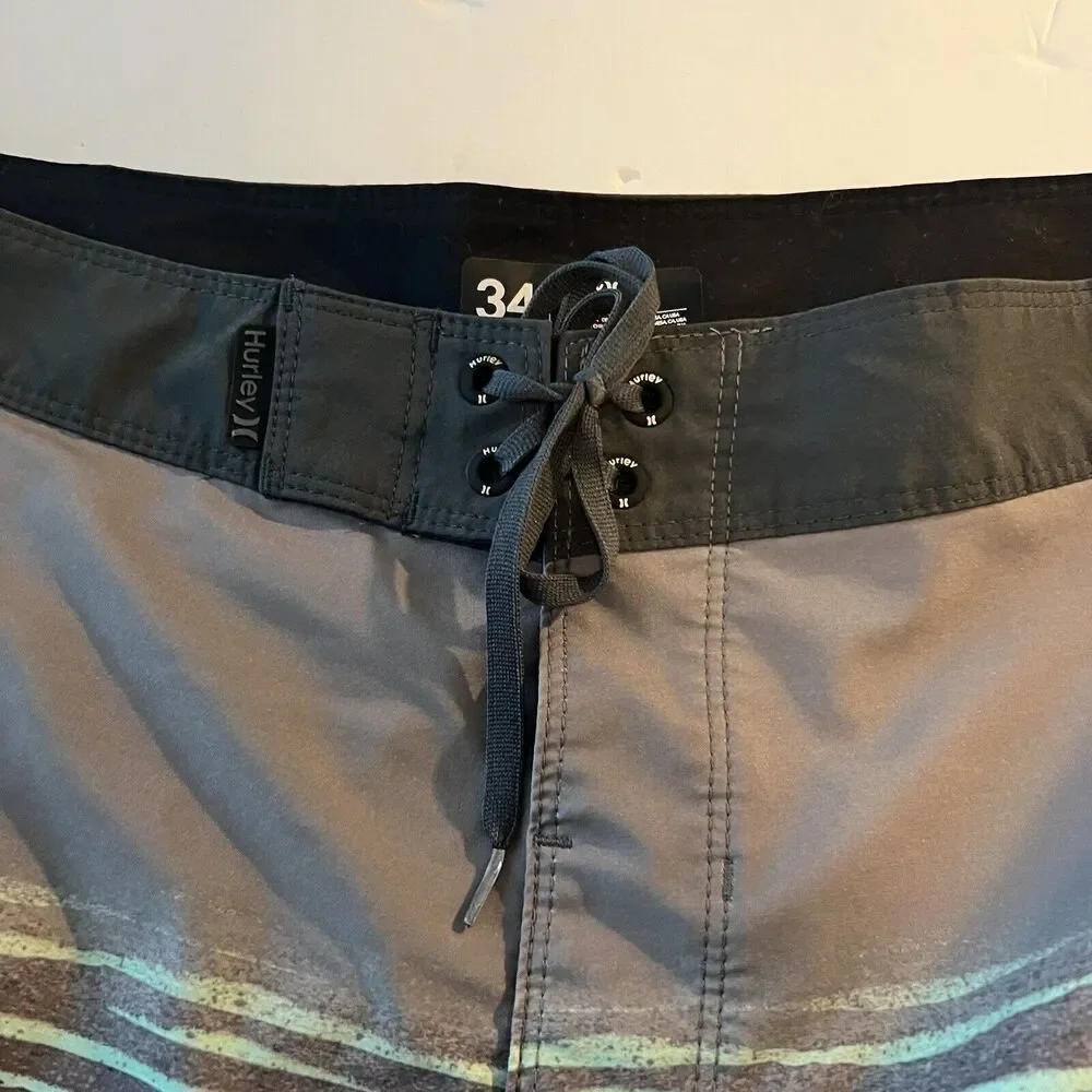 Hurley Overspray Phantom Boardshorts Size 34 Swim Trunks Shorts